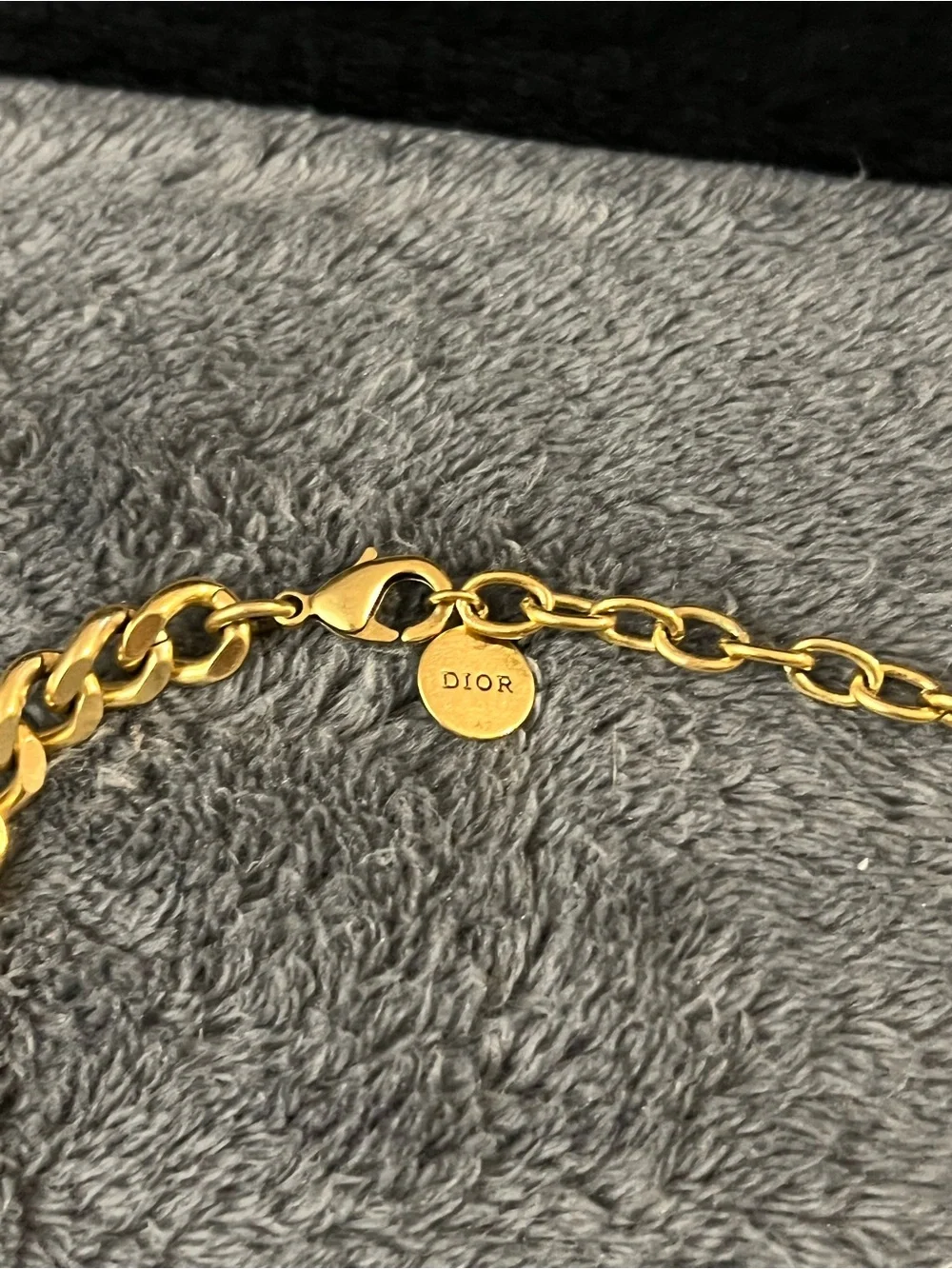 CD INSPIRED gold necklace